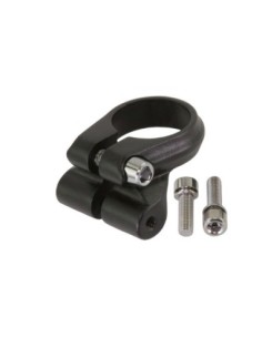 Alloy Seatpost Clamp Rear Rack Mount 28.6 mm Black.